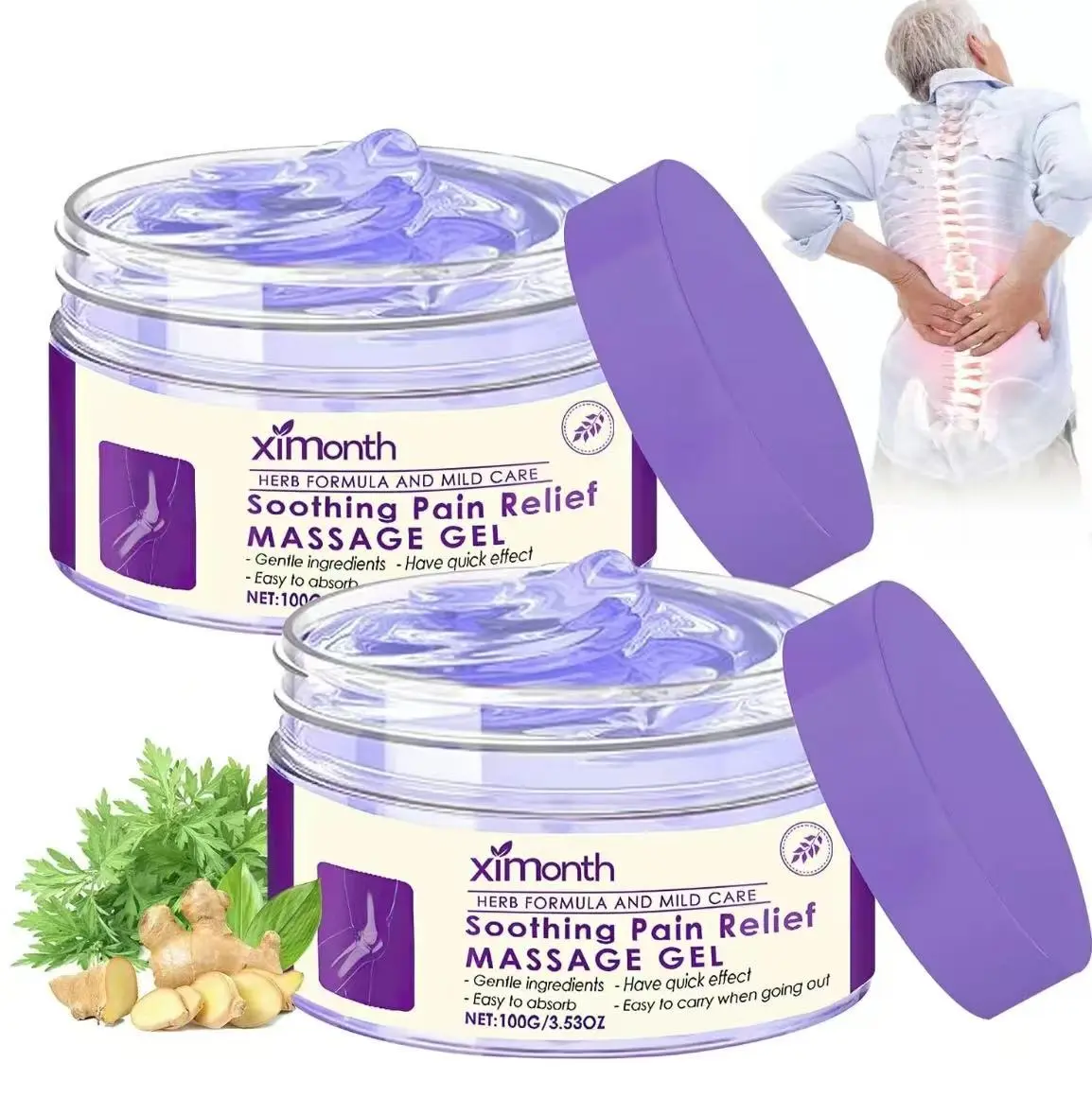 Buy 1 Get 1 Free Joint Care Gel 100g - Knee,Lumbar, Shoulder, Neck & Muscle Care Massage Cream - Soothing Gel for Relieve Joint and Muscle Pain
