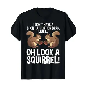 Funny Squirrel Design T-Shirt for Men Women Chipmunk Pet Lovers