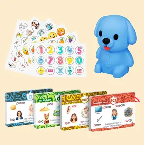 Talking Phonics Flash Cards with ReaderDog, Learn toReadwith 81 Pages, 81 Sentences, 592 Words & 81Stickers,Toddler Educational Learning Toys for Kids Ages3-8,Kindergarten, 1st Grade, 2nd Grade