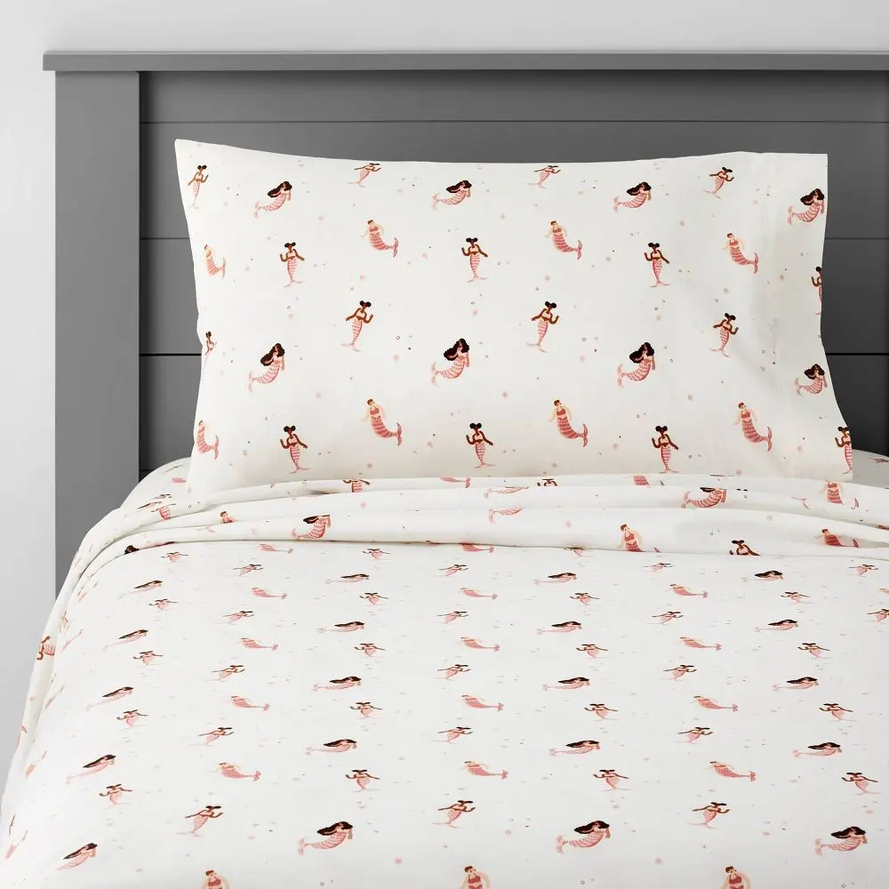 Pillowfort Insect Print Cotton Kids' Sheet Set Bedding Kids Pillowfort Room