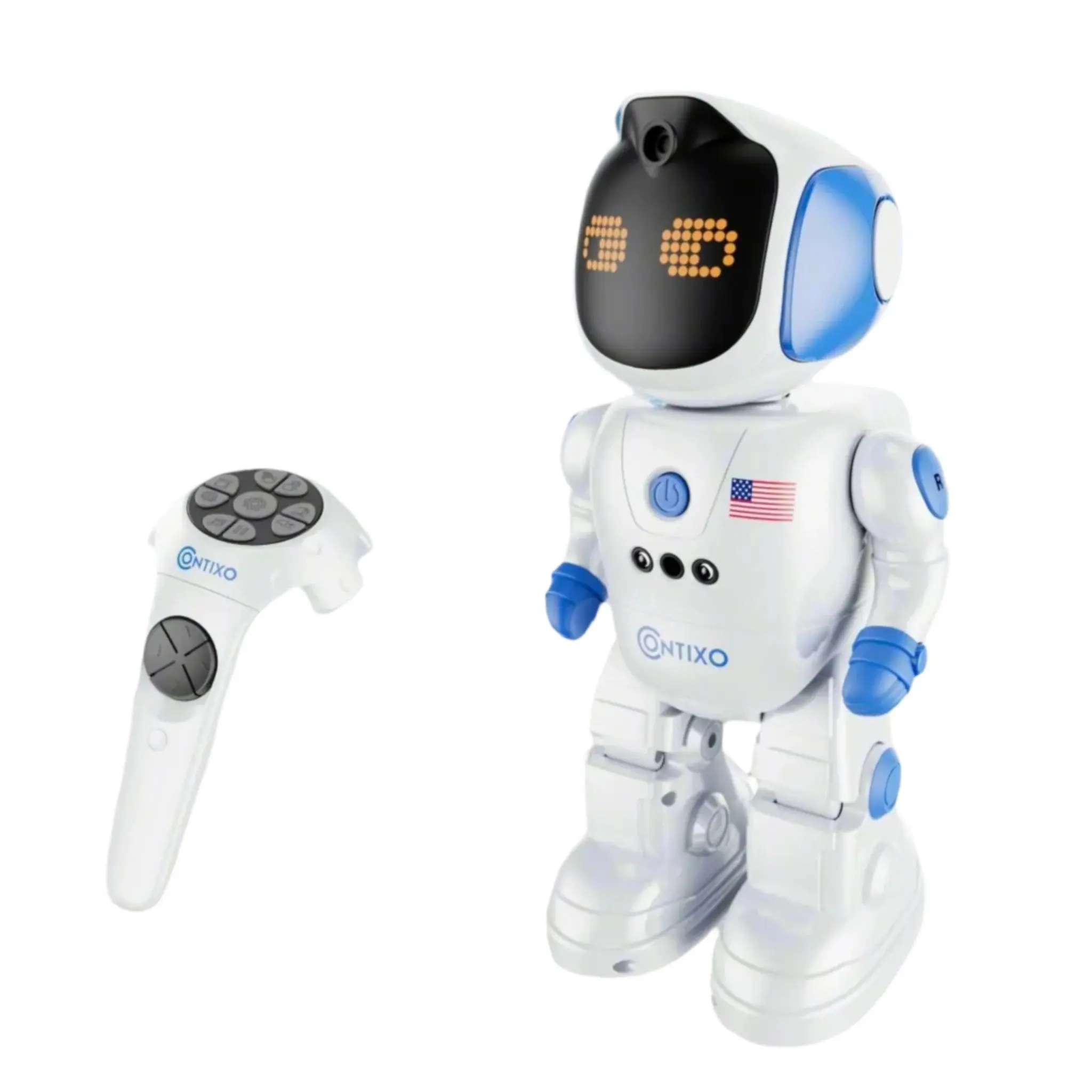 Contixo Remote Control Robot for Kids Singing Dancing Programmable with Infrared Gesture RC Robot Toy Age 6-12 Rechargeable Battery USB Powered Safe Durable ABS Plastic