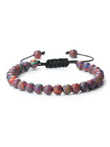 Classic Handmade Natural Stone Premium Bracelet, Unisex 6mm Turquoise Beads Adjustable Bangle, Couple Yoga Chain Jewelry Gift