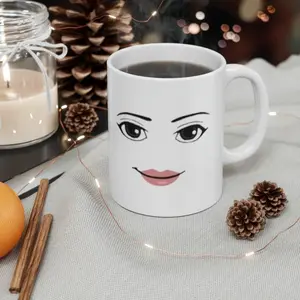 Funny Roblox Meme Mug (Both Faces) Ceramic Mug, 11oz