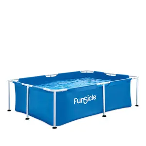 Funsicle 7' x 5' Above Ground Activity Lap Swimming Pool for Family and Kids