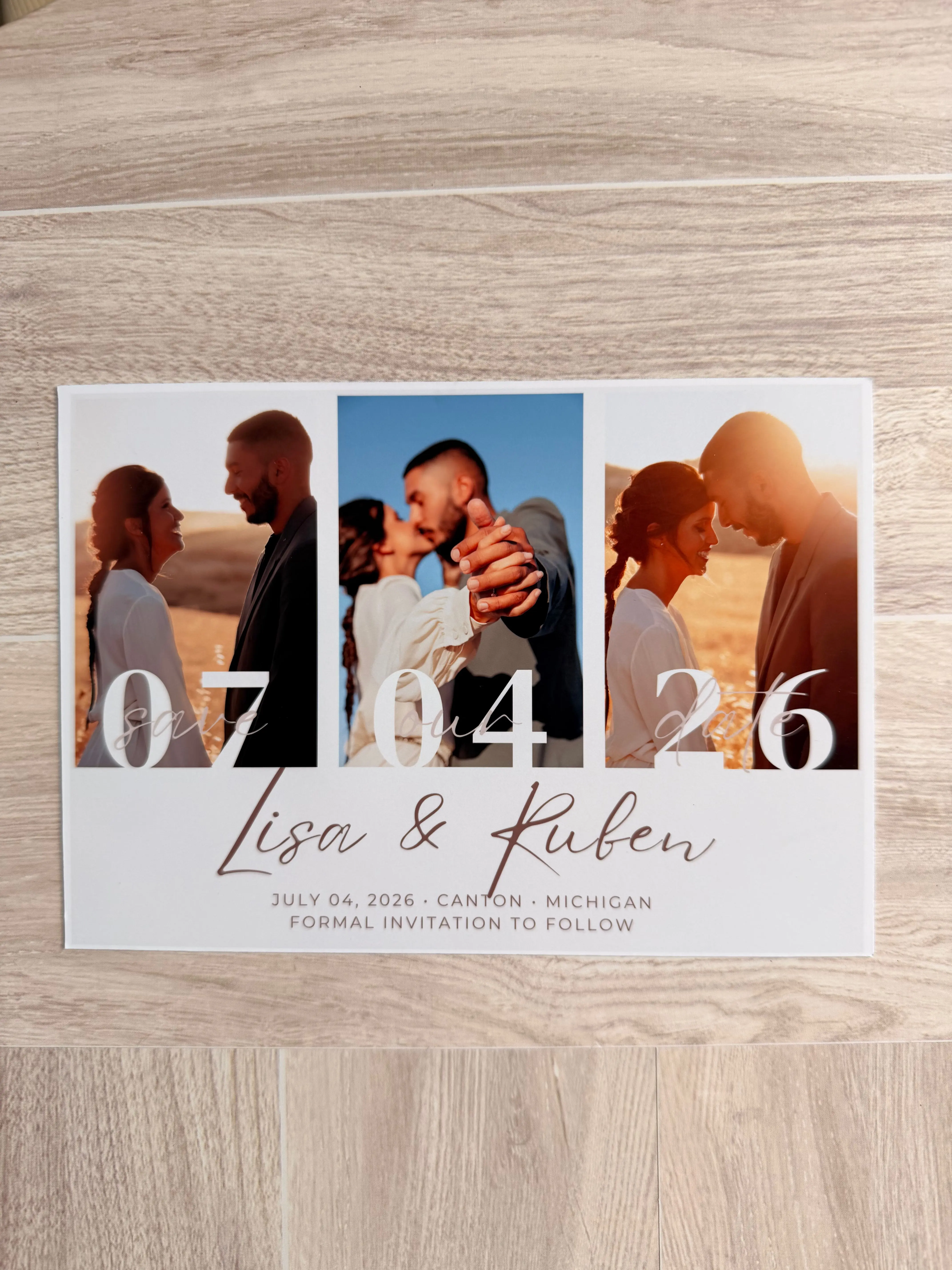 Custom Save the Date Magnets | Personalized Wedding Announcement Magnets