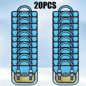 20 Pack Reusable Snacks Cartoon Bags Set with Handle for Candy,Snack,Birthday,Christmas Party Gifts,BackPack Gift Bags,Hand Tools Kits