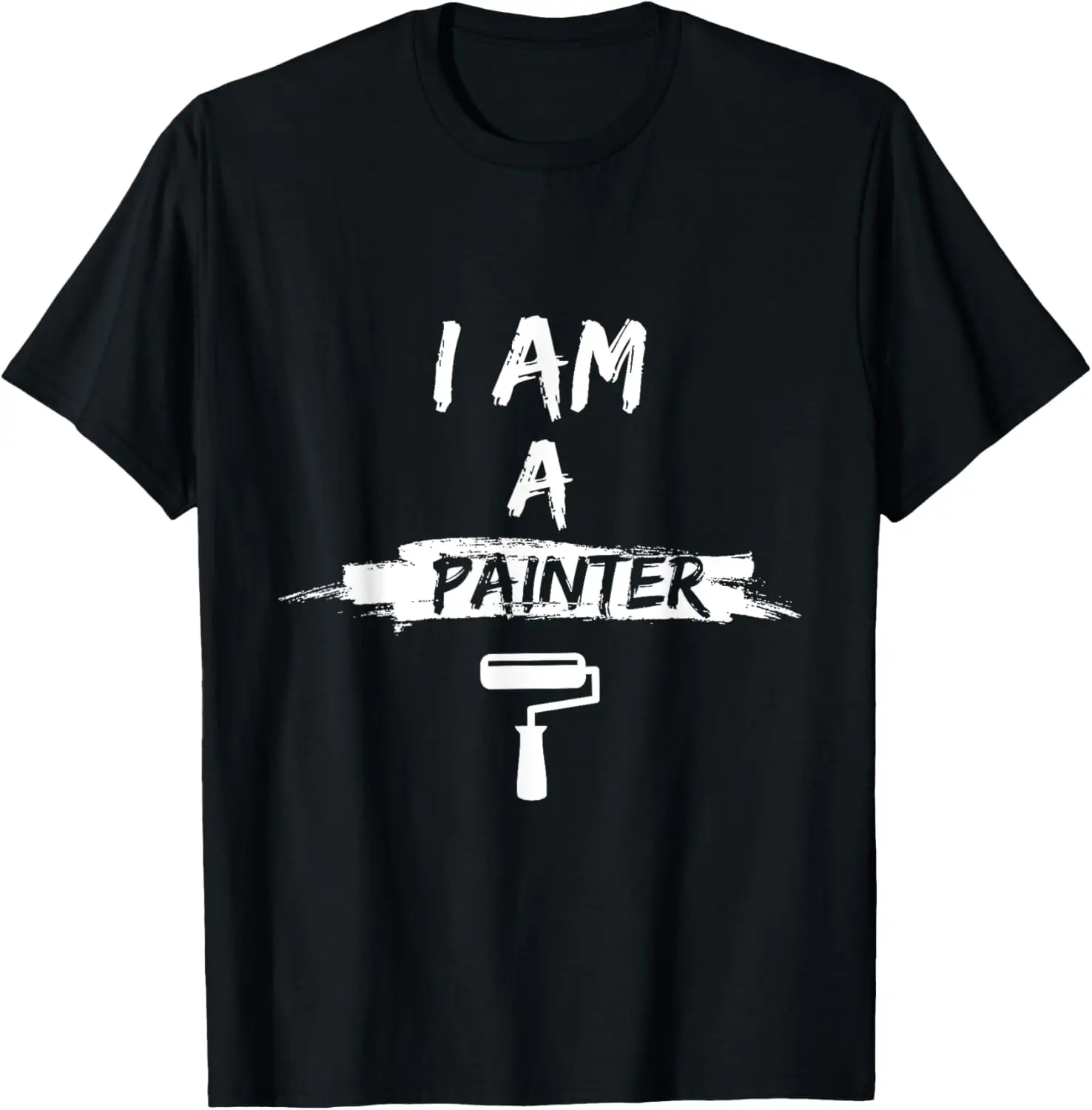 Women's 100% Cotton Short-Sleeve Round Neck Vintage Casual Graphic T-Shirt - Job-Themed "I'm A Painter" Gift For Painters, Shortsleeve
