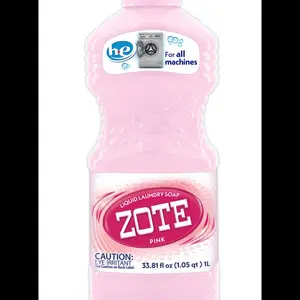 Zote Liquid Laundry Soap White 33.81 Ounces for Best Results Pre-soak Clothes Optimizes Cleaning & Whitening Agents