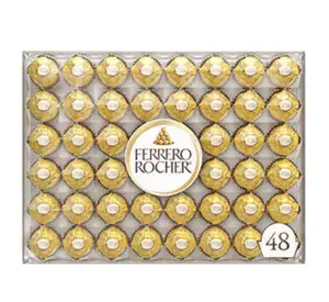 Ferrero Rocher, Milk Chocolate Hazelnut Candy, 21.2 oz, 48 Count