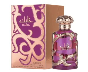 Lattafa Habik for Women Eau de Parfum Spray – 100 ml Floral Fruity Fresh Amber Perfume