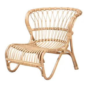 bali & pari Alaya Natural Brown Rattan Accent Chair