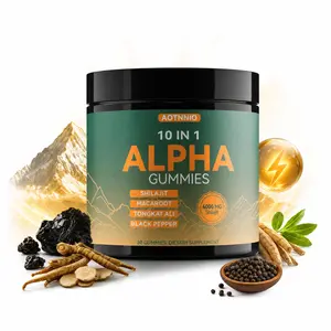 Summervibes Alpha Shilajit Gummies 10-in-1,  Vegan | No Sugar Added, Supports Stamina , Focus ,Ashwagandha, Maca & Tongkat Ali, 30 Count