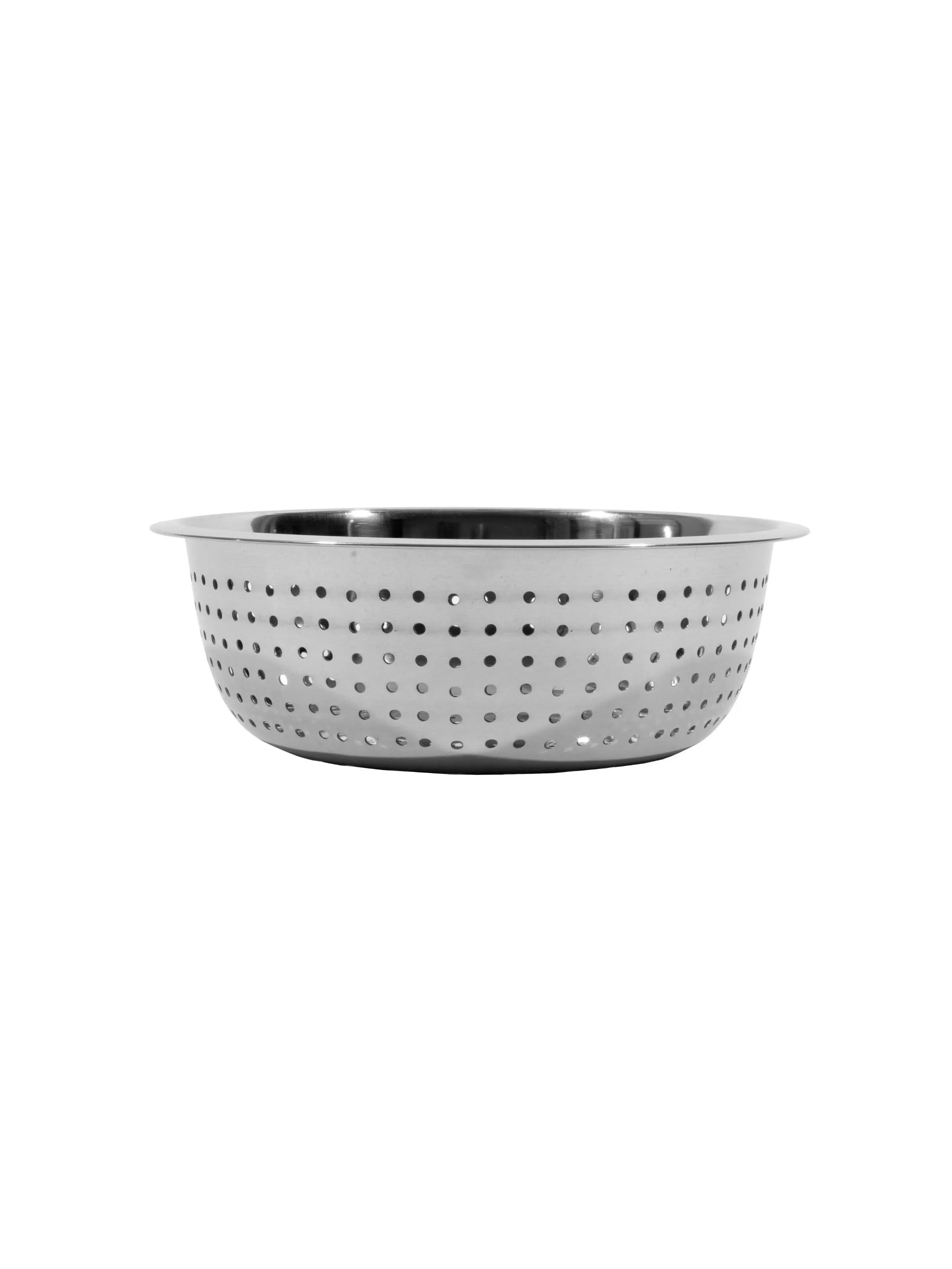 Town Food Service 11 in. Stainless Steel Large Hole Chinese Style Colander