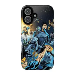 Anime "Invincible" Superhero Collage Pattern 2-in-1 Phone Case (Film-Integrated) — Compatible with iPhone 13, 14, 15, 16, 17