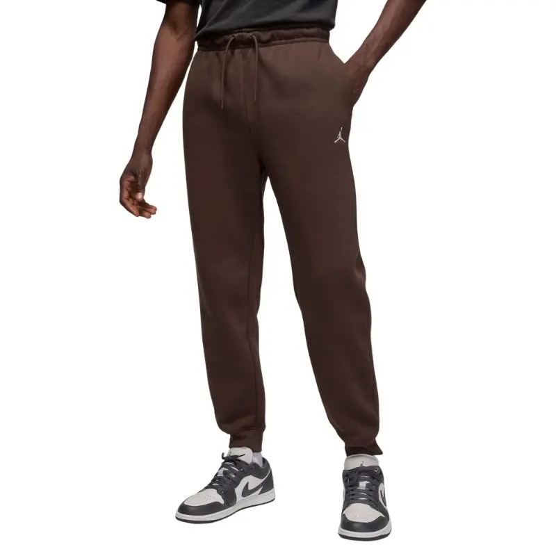 Air Jordan Men's Brooklyn Fleece Pants, Smooth Midweight Cotton Sweats in Baroque Brown with a Drawstring Fit, Ribbed Cuffs, and Pocket, Menswear
