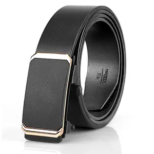 120 cm Durable Automatic Buckle PVC Leather Belts for Men, Business Men's Belt,Valentine's Day For Dad, Boyfriend, Birthday Gift Belt