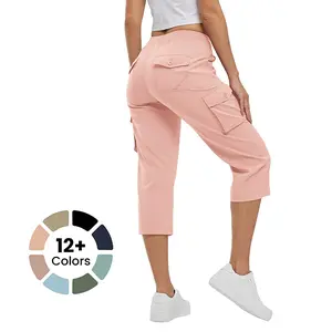 Limited-time clearance sale TBMPOY Women's Cargo Capri Pants Lightweight Quick Dry Hiking Capris 6 Pockets Outdoor Travel Summer Casual Cropped Camouflage Pants  #summervibes