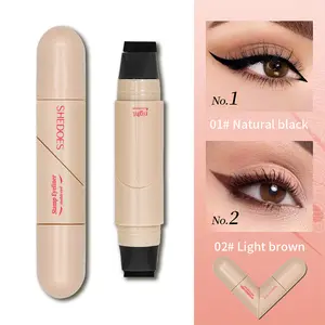Rotating Eyeliner Transfer Tool, Dual-End Design for Easy Cat Eye & Sharp Winged Lines, Quick-Dry Smudge-Proof Waterproof Eye Makeup for Precise, Long-Lasting Look.