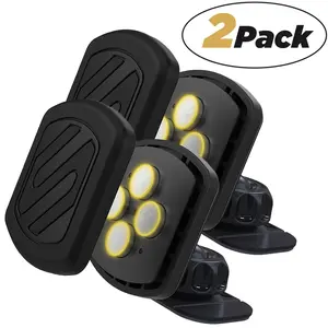Extra Strong MagicMount Dash Mount 2-Pack with 360° Adjustable Head & HD MagicPlates for iPhone Android Tablets Secure Hands-Free Driving Experience