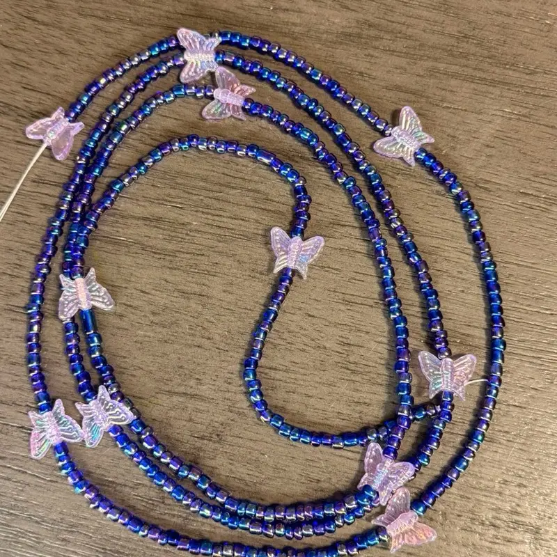 Purple Haze tie on waist beads Purple Haze tie on waist beads
