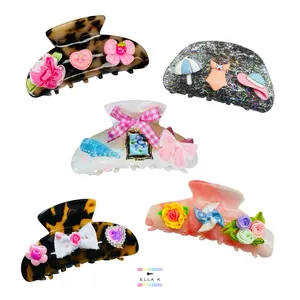 Custom Charm Clips / Design Your Own Hair Claw Clip / Build A Custom Charm Clip / Hair Accessories / Fashion Accessories/ Hair Clip