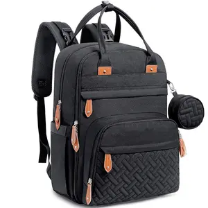 Diaper Bag Backpack Baby Essentials Travel Tote Multi Function Waterproof Unisex with Changing Pad Stroller Straps Pacifier Case