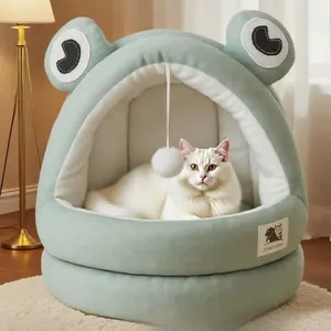 Cat House Winter Warm Semi-Enclosed Pet Nest Kitten Bed Puppy House