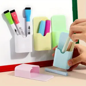 Magnetic Pen Holder, 1 Count Pen Holder for Wall Mounted, Pencil Holder, Stationery Storage Box, Office Stationery Supplies, Office Desk Accessories, Desk Organizer for Home Office School, Desk Organizer Tidy