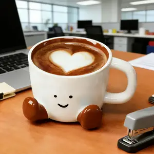 Funny Novelty Coffee Mug, 380ML/12.8oz Unique Ceramic Coffee Tea Cup, Perfect Holiday Gift for Family Friends Colleagues, Office Gift Idea