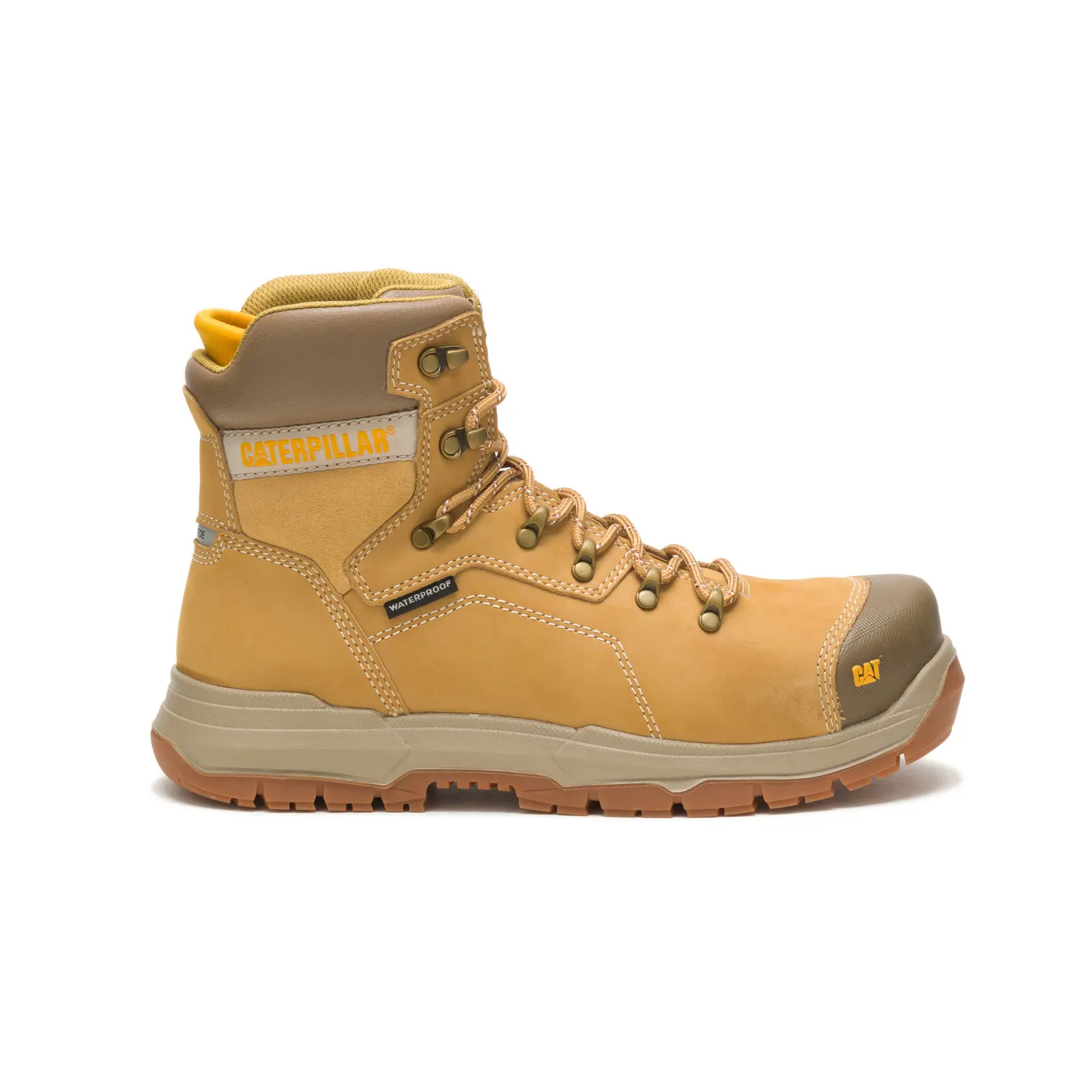 Caterpillar Diagnostic 2.0 Waterproof Steel Toe Mens Brown Work Boots