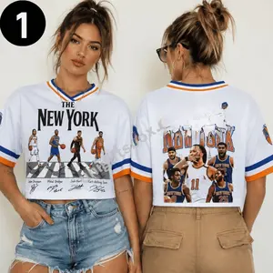 New York Basketball Crop Top Jersey, Vintage Women Sports Shirt, Game Day Streetwear, Oversized Athletic Fashion Outfit