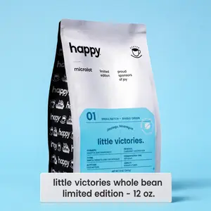 Happy Limited Edition Little Victories - Maracaturra Whole Bean Coffee - 12 oz