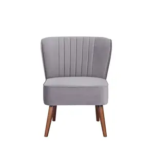 Laguna Armless Slipper Chair - Velvet for Modern Comfortable Seating in Any Room