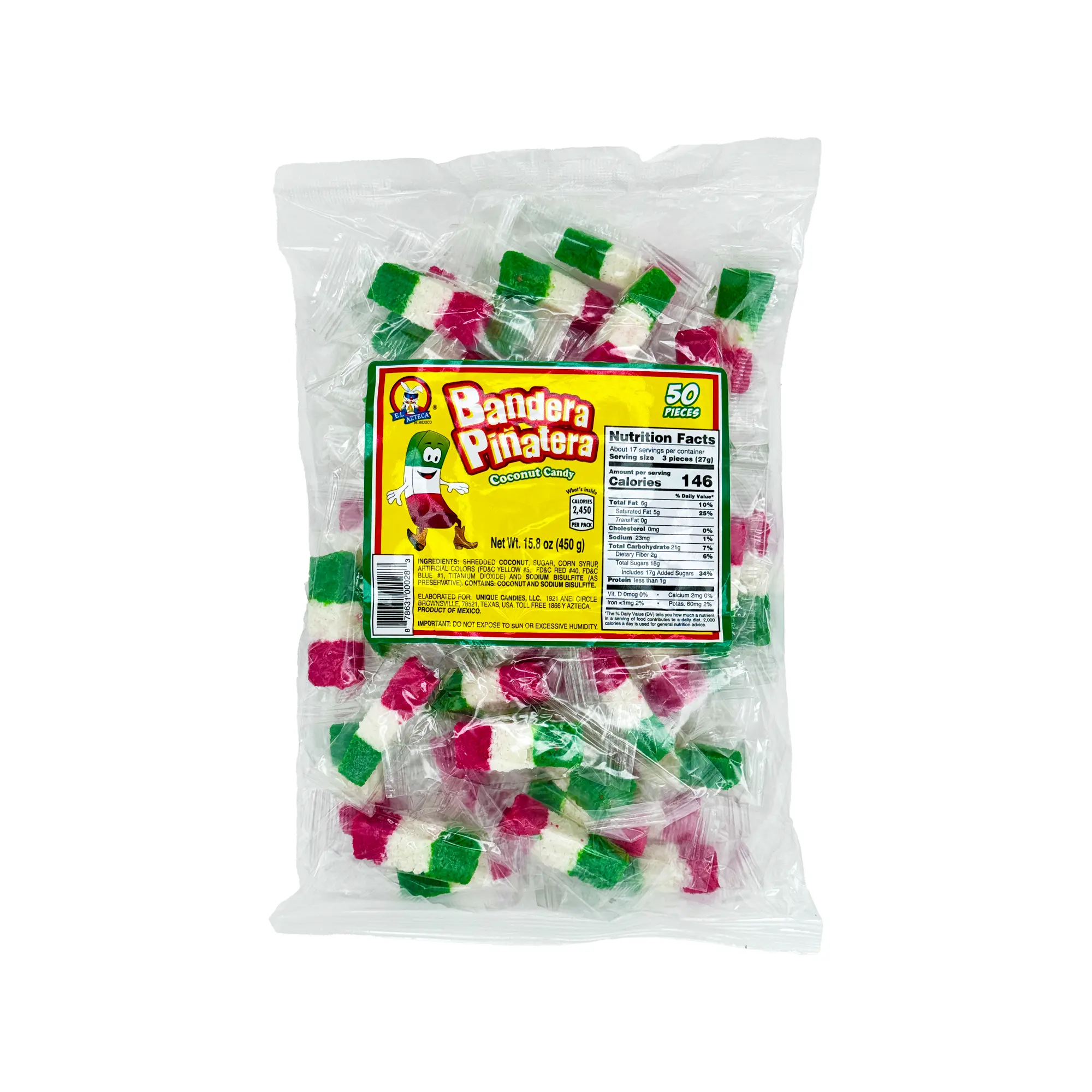 Bandera Pinatera 50 Pieces Coconut Mexican Flag Candy Dulces Mexicanos Sweet Bonbon Snack Candies Candies Soft Sugar Bandera Pinatera 50 Pieces Coconut Mexican Flag Candy Dulces Mexicanos Sweet Bonbon Snack Candies Candies Soft Sugar
