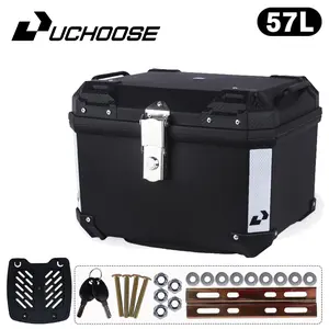 Waterproof Motorcycle Top Box Anti Theft Large Capacity Trunk Super Thick Anti Fall Backrest Storage for Electric Bike Scooter