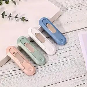 4pcs /1pc Mini Practical Deboxing Tool Retractable for Home Office Use Demantling Serrated Blade Cut-proof Hand Unpacking Tool Paper Cutters Cutting Supplies