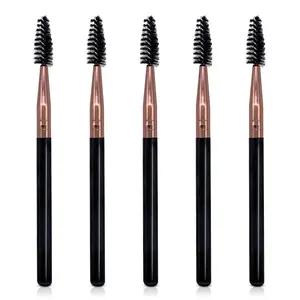 Mascara Brush Wands Makeup Lash Spoolies Set 5Pcs Spooly Eyelash Eyebrow Brushes Applicators for Extensions Reusable