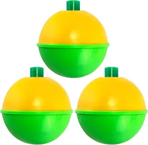 20 Pack Fishing Bobbers, Snap on Fishing Floats Hard ABS Spring Float Push Button Bobber for Trout Bass Crappie Freshwater