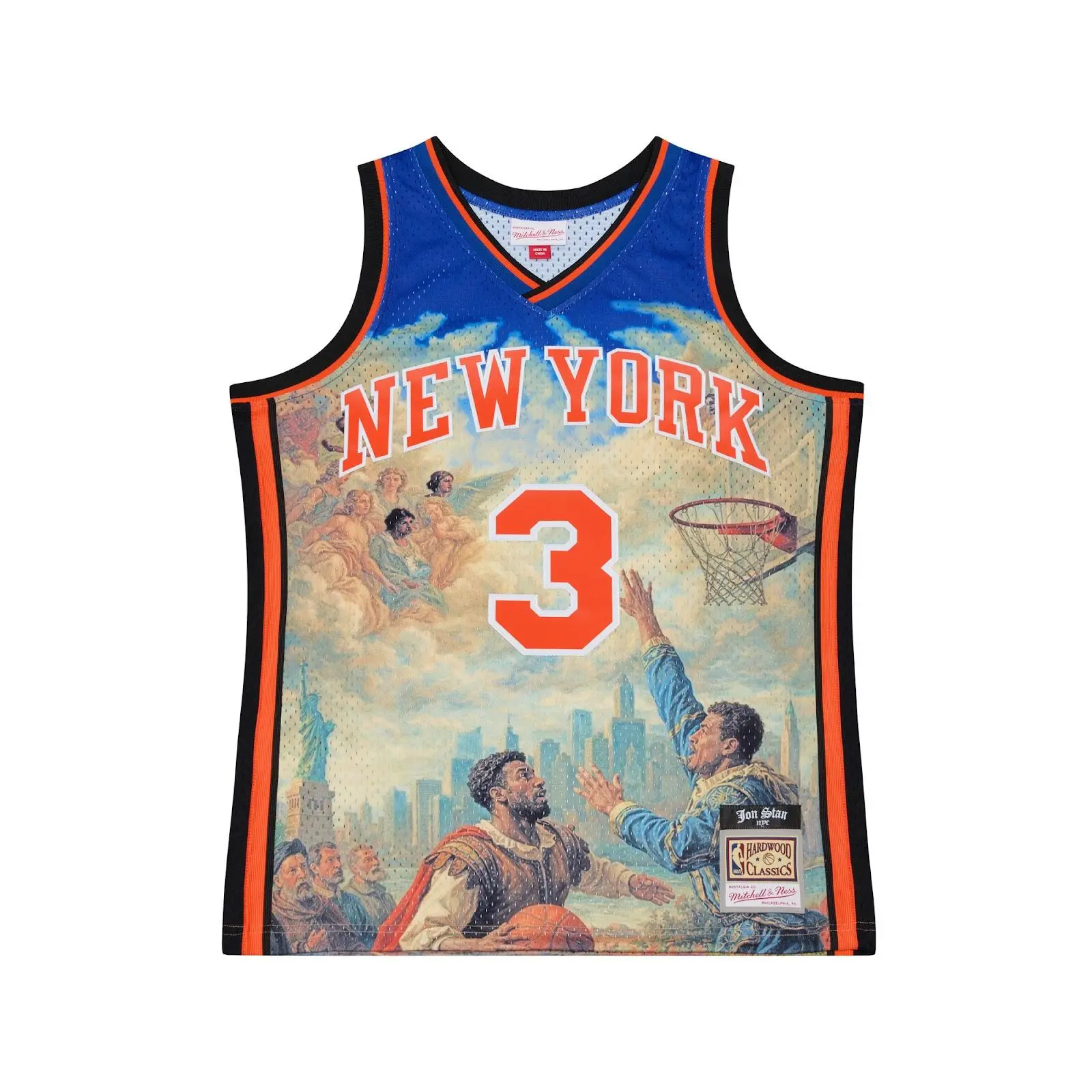 Jon Stan x New York Knicks Stephon Marbury Jersey - Mitchell & Ness NBA Throwback, Retro Basketball Jersey Jon Stan x New York Knicks Stephon Marbury Jersey - Mitchell & Ness NBA Throwback, Retro Basketball Jersey