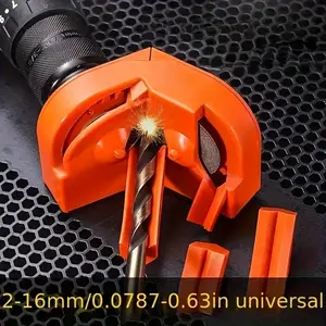 Multifunctional Drill Bit Sharpener, New Design, Fits All Types of Drills, Includes Four Grinding Wheels