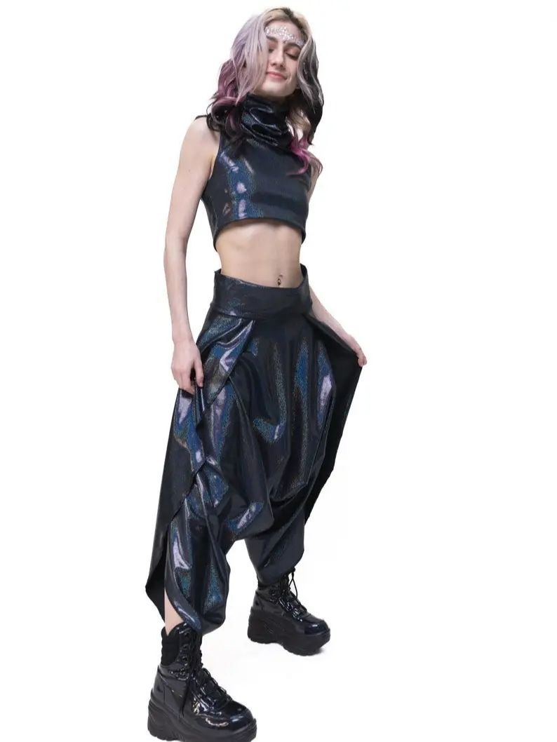 circle wrap pants - harem aladdin pants - fashion yoga bottoms classic