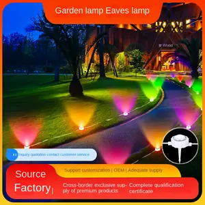 Cross-Border Hot Smart Magic Color Eaves Light WiFi Bluetooth Led Smart Garden Lamp Eaves Horse Running Light Decorative Light