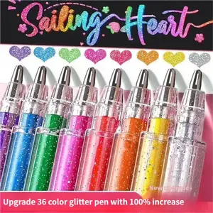 72 Pearl Glitter Gel Pens, Large Capacity Ink 800%, 1.0mm Tip, Smooth Flow Non-Toxic, Suitable for Paper, School Office Home Art Supplies, Smooth Writing Pens
