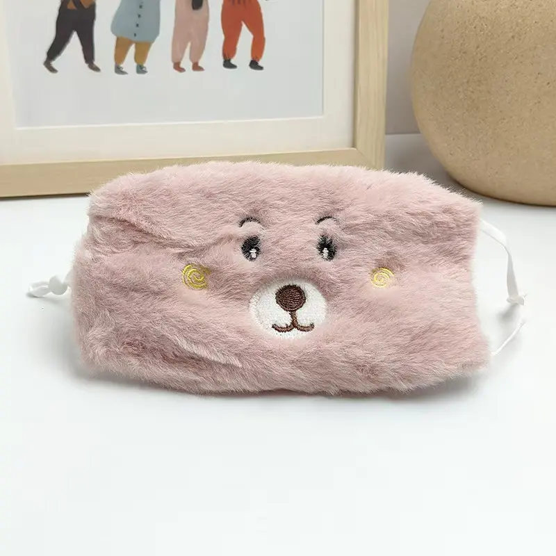 Winter Bear Mask Pink