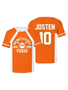 The Foxhole Court Palmetto State Foxes Hockey Jersey Cosplay WILDS MINYARD 3D T-shirt Anime Cartoon Costume Children to Adults Short sleeved T-shirt