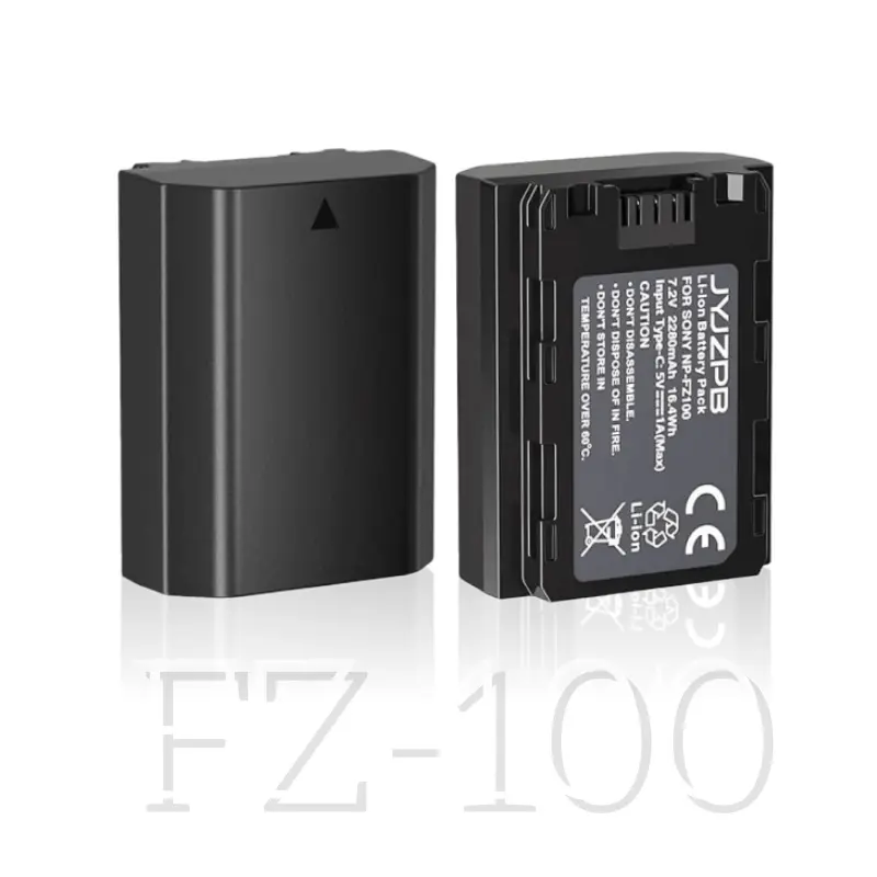 JYJZPB NP-FZ100 Replacement Battery for Sony A7IV, Sony A7 III, Sony A1, Alpha A7R III, A7R IV, A9, A9 II, A6600, A6700, Alpha 9S, A7R3 A7S III, A7R III Photography Camera Accessories