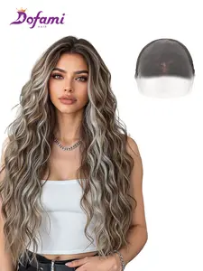 High-Quality Heat-Resistant Pre Styled Long Curly Hair Natural Wear Daily Suitable for Women Lightweight Breathable Parting Free Fashion Style Synthetic Curly Wigs