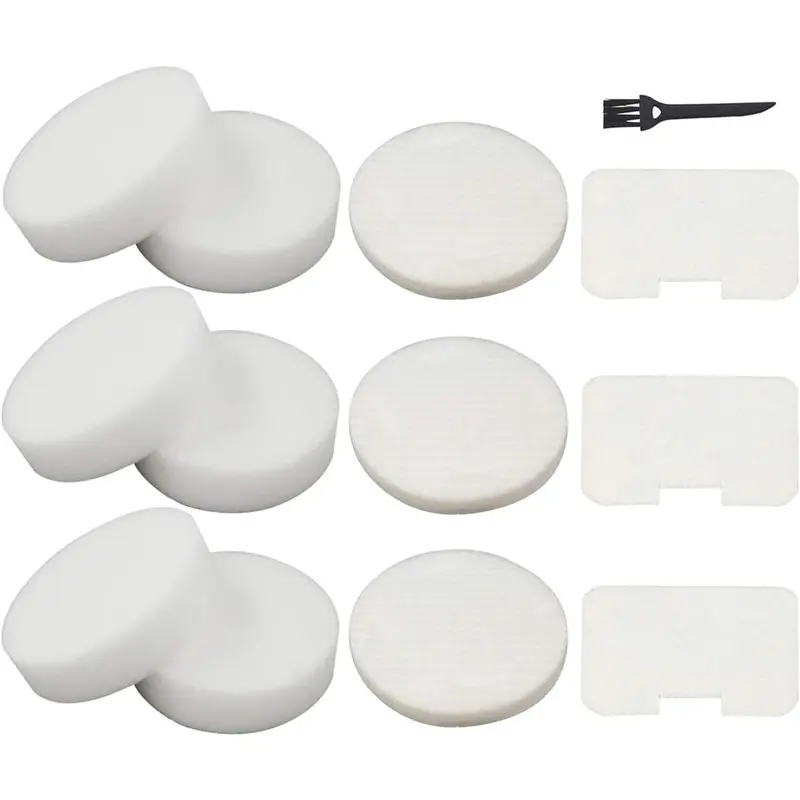 6  + 3 Felt Circular & Exhaust Filters Kit Replacement for Shark Navigator Swivel Upright Vacuum NV22, NV22L, NV22S, NV26, NV27, UV400 Part # XF22