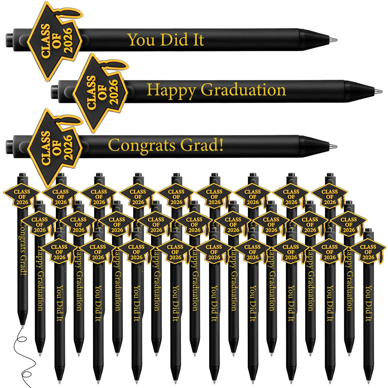 30-Pieces Ballpen Set, Excellent Party Favors, Great Gift for Graduates, Perfect Graduation Gift Set, Bulk Office & School Stationery Supplies for High School/College Seniors, Class Of 2026