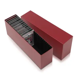 Graded Card Box Fit For PSA Certified Slabs Storage Case MTG  Slotted-1pc Red